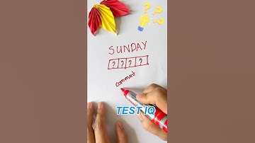 What Comes After “SUNDAY”? | Can You Crack This Logic Puzzle?#shorts #shortvideo #iqtest #maths