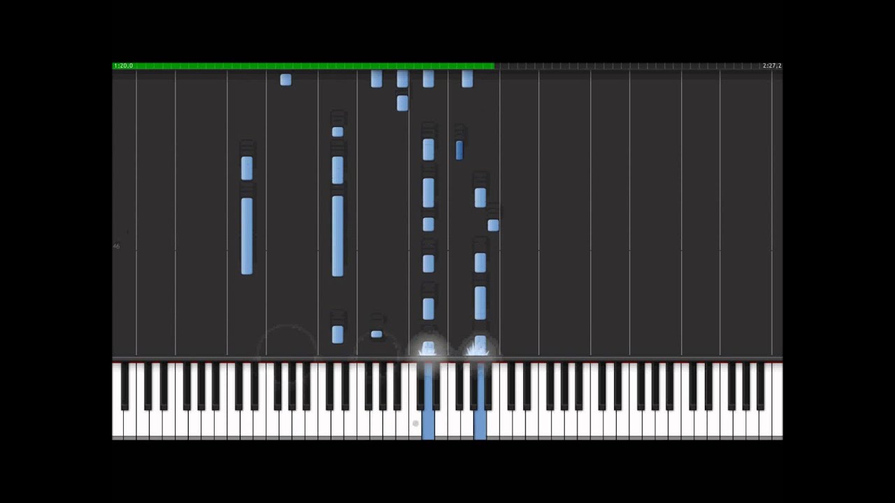 The Byrds - Mr. Tambourine Man - Instrumental Piano Cover (Synthesia Tutorial)