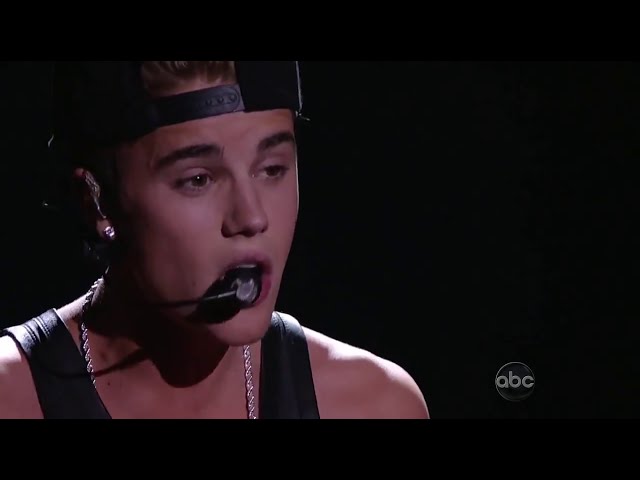 Justin Bieber - As Long As You Love Me/Beauty And A Beat (2012 American Music Awards) HD class=