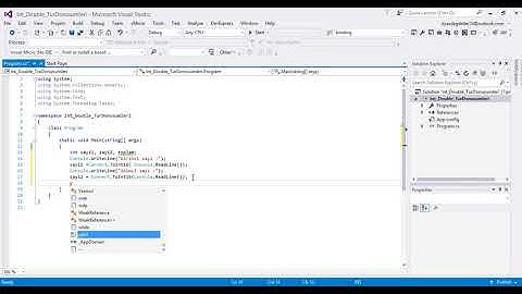 C# Dersleri  (Console) : 7  - Klavyeden Veri Girişi ve Tür Dönüşümleri