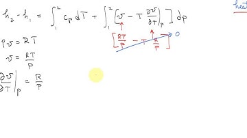 Enthalpy change for ideal gas with const cp