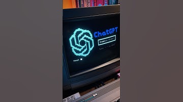 Connecting to ChatGPT with a Commodore 64 from the 1980s.