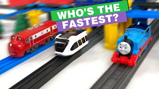 Thomas, Wilson and Intelino Smart Train Find Out Who’s the Fastest Train Smart Train