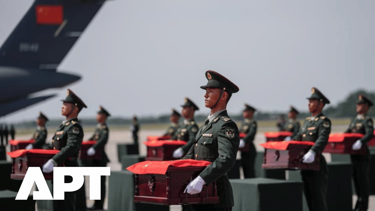 Remains of 12 Chinese Korean War Soldiers Returned from South Korea in Honor Ceremony | APT