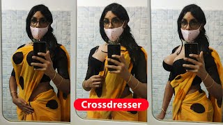 Crossdresser In Saree Male To Female Makeup Full Body