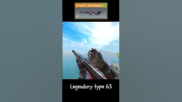 New Legendary Type 63 - Anchor Weighed cod mobile season 9 #codm #shortvideo #shorts #short