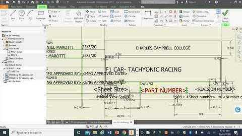PART 4: Engineering Drawing with Autodesk Inventor (F1 in Schools)