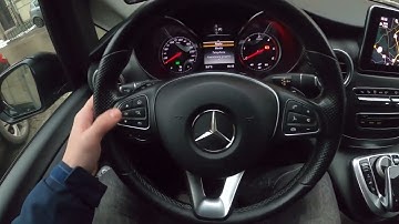 How to Check Service Info on Speedometer Display in Mercedes V Class W447 ( 2014 - now )