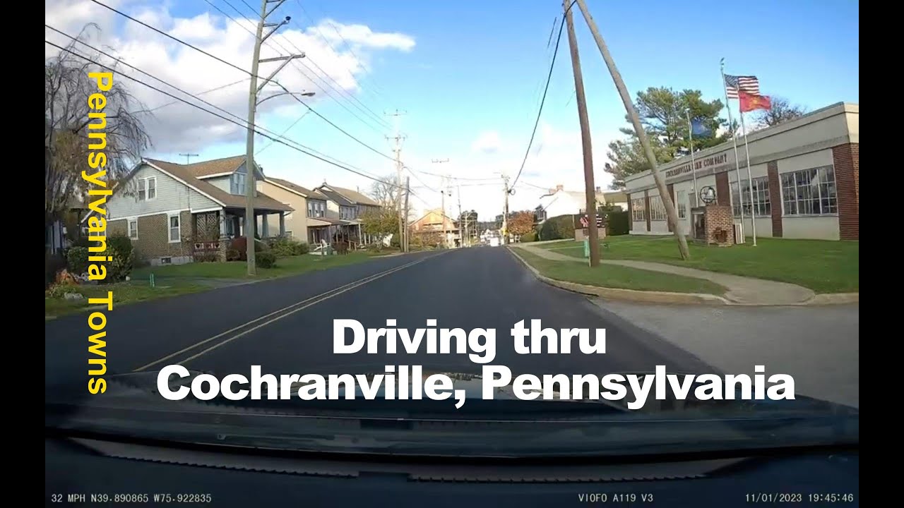 Cochranville, Pennsylvania, Driving Along Rt 10 YouTube