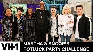 Jonas Brothers Stop By For BBQ | Martha & Snoop's Potluck Party Challenge