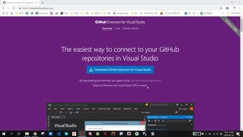 Github Extension for Visual Studio 설치하기