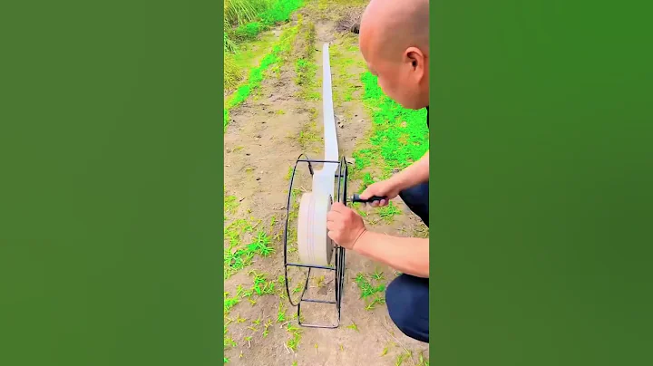 This is the process of rolling up a water hose #shorts