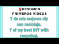7 manualidades con reciclaje/DOLLAR TREE DIY AND RECYCLING/resumen