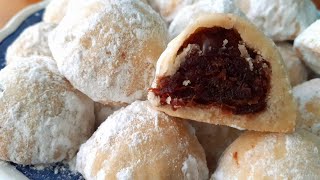 حلوة التمر هشة وكذوب في الفم/dolci scoglie in bocca