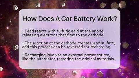 How Does A Car Battery Work? - Talking Tech Trends