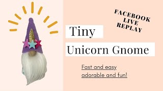 Tiny Unicorn Gnome,  EASY GNOME CRAFT