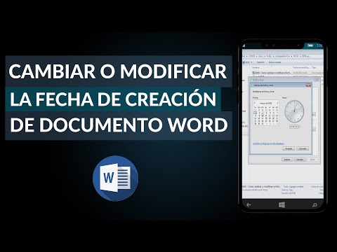 Cómo Cambiar o Modificar la Fecha de Creación de un Documento de Word