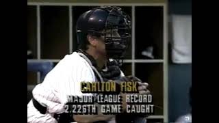 Famous TDIBH: Carlton Fisk breaks all-time catching record at the time Profile