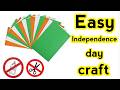 DIy tricolor band at home/No glue tricolor band/Independence day craft/No glue paper craft