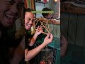 DIY hiasan lampu meja dari sumpit bekas