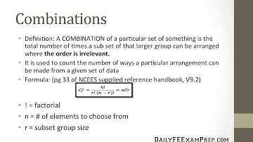 Daily FE Exam Prep - Lessons - Probability - 01 - Combinations
