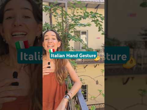 Italian Hand Gesture Europassitalian Learnitalian Languages