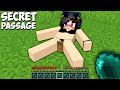I found a SECRET BASE INSIDE the GIRL in Minecraft ! TINY DOOR in GIRL !