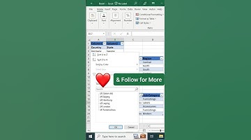 Apply filters to multiple tables in single excel sheet 🖥 #shorts #excel #exceltricks #exceltutorial