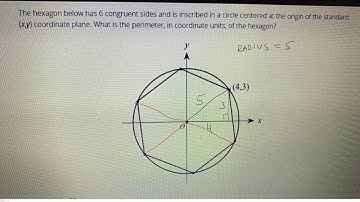 Perimeter of hexagon inscribed in a circle