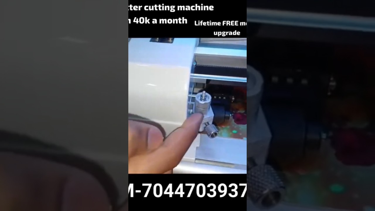 High speed plotter cutting machine | vinyl sticker cutting | plotter machine demo