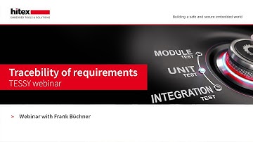 Hitex Webinar: Traceability of Requirements to Test Cases with TESSY