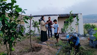 "Transforming our house: installing beautiful door and window glass with Mustafa and her family"