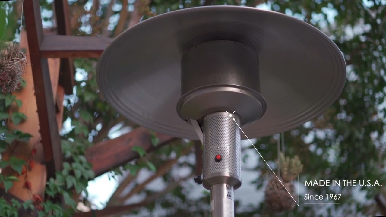 SUNGLO A270 Portable Propane Heater Stainless Steel – Mantels Direct - Main Image