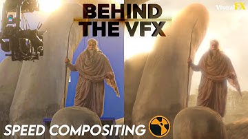 Kalki 2898 AD VFX Breakdown | Amitabh Bachchan Scene Nuke Speed Compositing