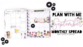 Plan With Me - September Monthly Spread - Classic Happy Planner®