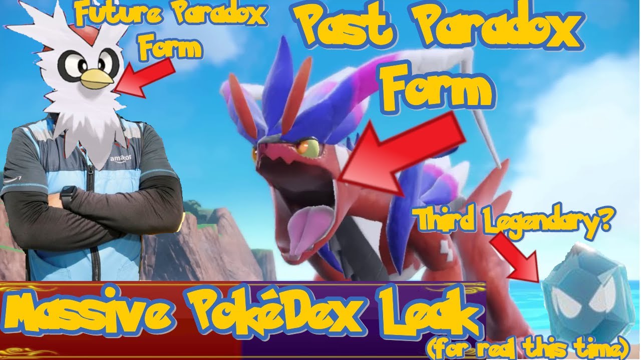 HUGE LEAK! ALL 107 NEW POKEMON for Pokemon Scarlet and Violet Pokedex 