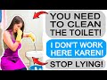 r/Entitledparents KAREN DEMANDS I CLEAN THE TOILET!