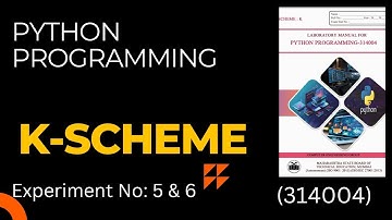 PYTHON PROGRAMMING msbte PRACTICAL NO: [5] & [6] manual || msbte python manual answers ||