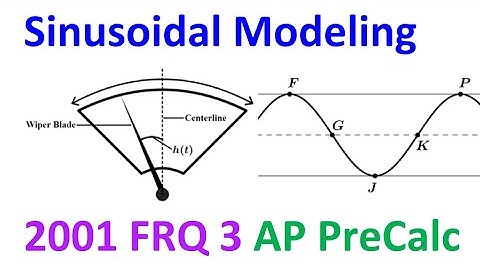 2001 FRQ 3 - Sinusoidal Modeling (Model A) [AP Precalculus]