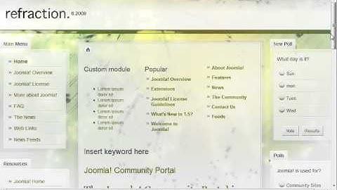 How to edit the homepage in Joomla 1.5