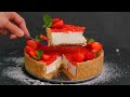 БЕЗ духовки, БЕЗ желатина! ОЧЕНЬ вкусный пирог с творогом клубникой!