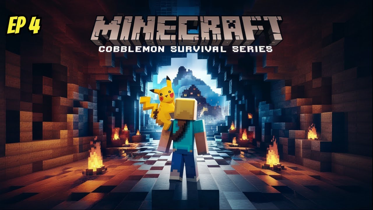 I Found The BEST Minecraft Village In Cobblemon Survival - YouTube