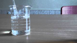 Disapparing glass in glycerin