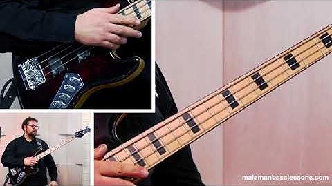 Slap Bass Lesson - "Miller sound" Slap Triplets