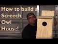 How to build a screech owl house