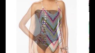 Bar III Dana Tie-Dyed Strappy One-Piece Swimsuit, Only at Macy's
