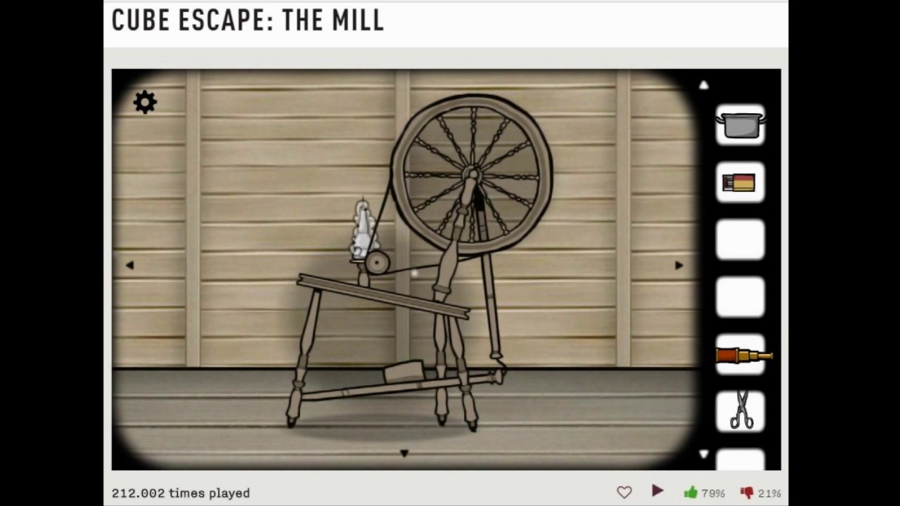 Прохождение cube escape the mill в картинках