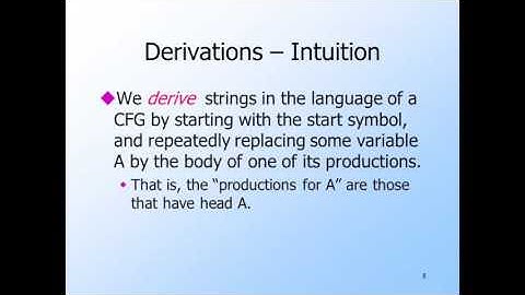 3   1   9  Introduction to context free grammars 27 min