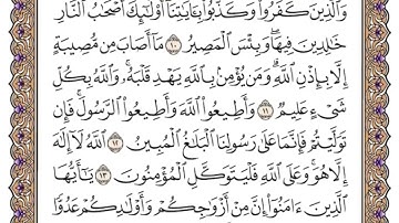 سورة التغابن ١٠ ١٤ بصوت ياسر الدوسري