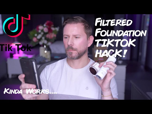 TIKTOK VIRAL FILTERED FOUNDATION HACK - APPLYING EVERYTHING IN REVERSE!